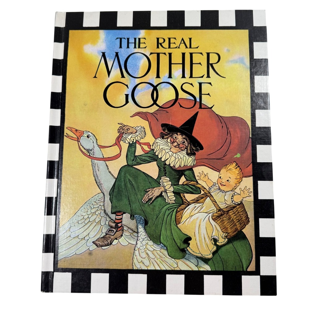 The Real Mother Goose Blanche Fisher Wright 1974 Rand McNally Hardcover Vintage